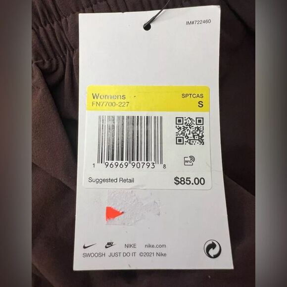 Nike Sportswear Trend Swoosh Woven Jogger Pants Women’s Size Small Brown NWT $85 - Picture 2 of 2